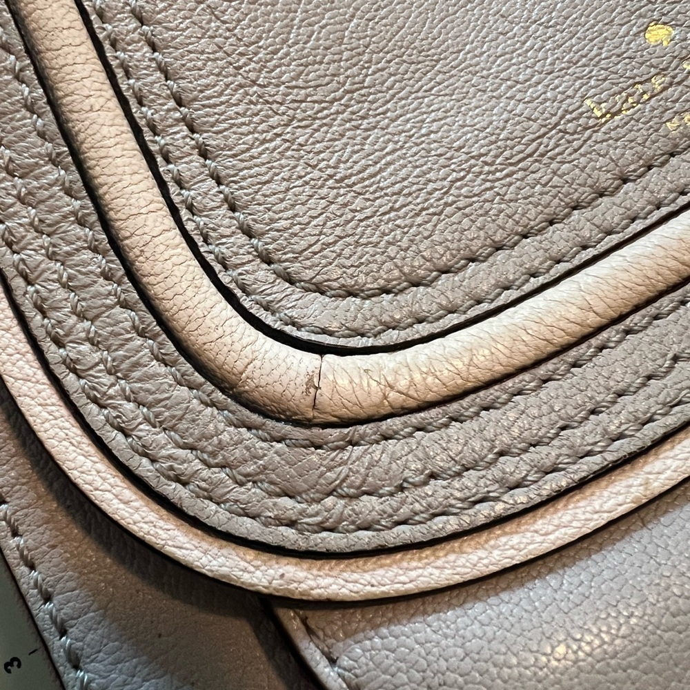 ⭐️ LOW START ⭐️ Kate Spade Gray Crossbody Bag with Flap Closure - Picture 11 of 15